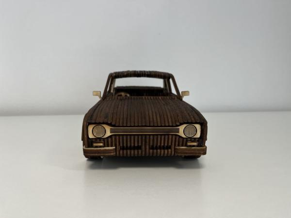 Escort MK1 `70 als 3D Großmodell  - Frontansicht